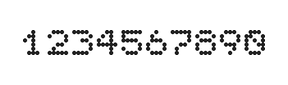 5×6数字点阵字体 ddN56AA1266