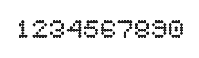 5×6数字点阵字体 ddN56AA1269