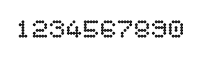 5×6数字点阵字体 ddN56AA1271