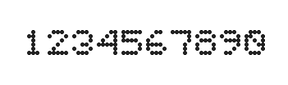 5×6数字点阵字体 ddN56AA1282