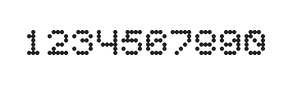 5×6数字点阵字体 ddN56AA1285