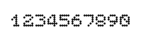 5×6数字点阵字体 ddN56AA1287