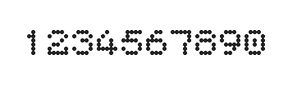 5×6数字点阵字体 ddN56AA1289