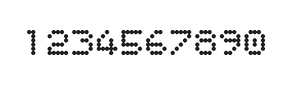 5×6数字点阵字体 ddN56AA1292