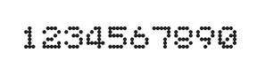 5×6数字点阵字体 ddN56AA1295