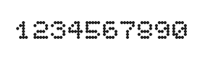 5×6数字点阵字体 ddN56AA1298