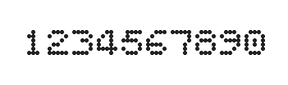 5×6数字点阵字体 ddN56AA1299
