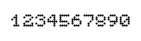5×6数字点阵字体 ddN56AA1302