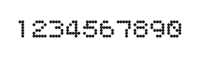5×6数字点阵字体 ddN56AA1309