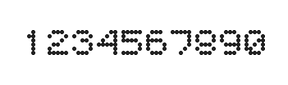 5×6数字点阵字体 ddN56AA1315