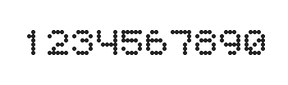 5×6数字点阵字体 ddN56AA1320