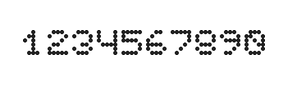 5×6数字点阵字体 ddN56AA1323