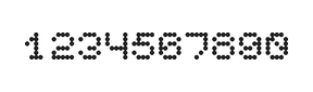 5×6数字点阵字体 ddN56AA1326