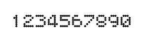 5×6数字点阵字体 ddN56AA1328
