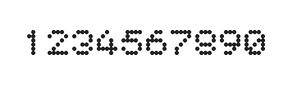5×6数字点阵字体 ddN56AA1346
