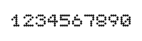 5×6数字点阵字体 ddN56AA1348