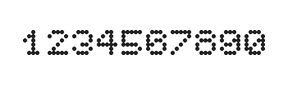 5×6数字点阵字体 ddN56AA1350