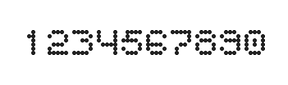 5×6数字点阵字体 ddN56AA1352