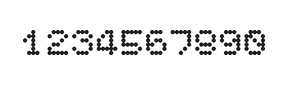 5×6数字点阵字体 ddN56AA1353
