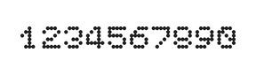 5×6数字点阵字体 ddN56AA1355