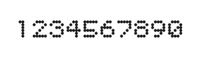 5×6数字点阵字体 ddN56AA1359