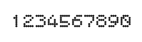 5×6数字点阵字体 ddN56AA1360