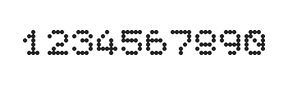 5×6数字点阵字体 ddN56AA1362