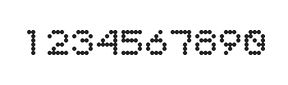5×6数字点阵字体 ddN56AA1365