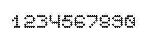 5×6数字点阵字体 ddN56AA1366