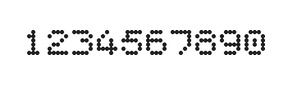 5×6数字点阵字体 ddN56AA1398