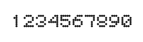 5×6数字点阵字体 ddN56AA1410