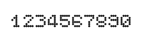 5×6数字点阵字体 ddN56AA1414