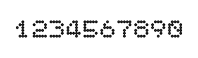 5×6数字点阵字体 ddN56AA1415