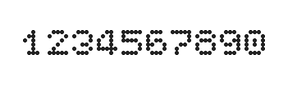 5×6数字点阵字体 ddN56AA1416