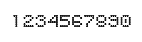 5×6数字点阵字体 ddN56AA1425