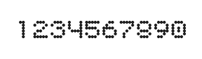 5×6数字点阵字体 ddN56AA1426