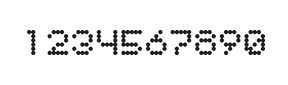 5×6数字点阵字体 ddN56AA1428
