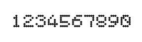 5×6数字点阵字体 ddN56AA1429