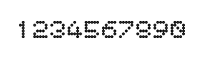 5×6数字点阵字体 ddN56AA1436