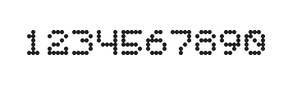 5×6数字点阵字体 ddN56AA1440