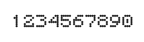 5×6数字点阵字体 ddN56AA1461