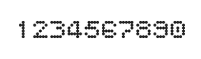 5×6数字点阵字体 ddN56AA1470