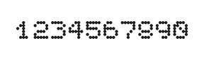 5×6数字点阵字体 ddN56AA1473