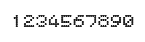 5×6数字点阵字体 ddN56AA1475