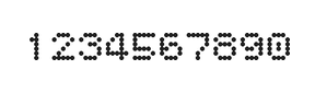 5×6数字点阵字体 ddN56AA1476
