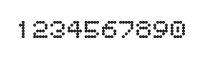 5×6数字点阵字体 ddN56AA1477