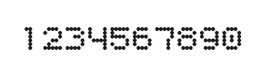 5×6数字点阵字体 ddN56AA1491