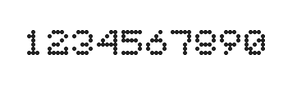 5×6数字点阵字体 ddN56AA1492