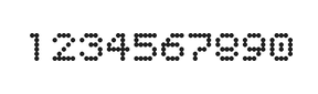 5×6数字点阵字体 ddN56AA1493