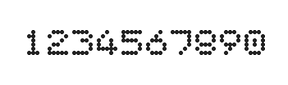 5×6数字点阵字体 ddN56AA1502